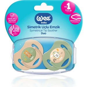 Wee Baby Duo Simetrik Uçlu Emzik 0-6 Ay No:1