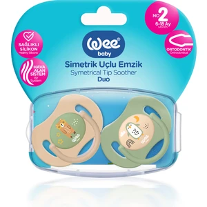 Wee Baby Duo Simetrik Uçlu Emzik 6-18 Ay No:2