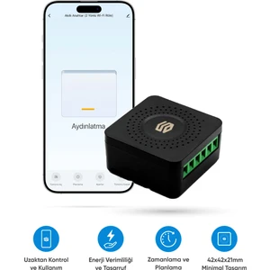 Akıllı Röle 1 Yönlü Wi-fi Kontrollü