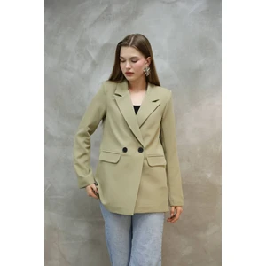 Kadın Tek Düğmeli Blazer Ceket