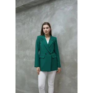 Kadın Tek Düğmeli Blazer Ceket