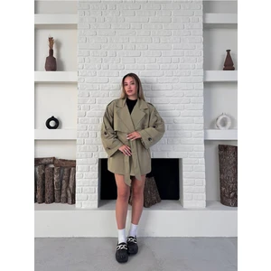 Kadın Beli Kemerli Premıum Trençkot