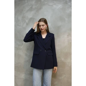 Kadın Tek Düğmeli Blazer Ceket