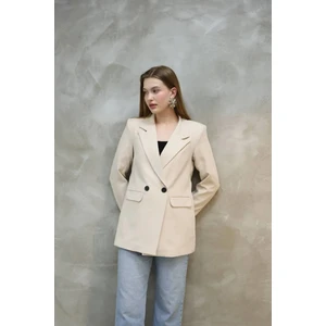 Kadın Tek Düğmeli Blazer Ceket