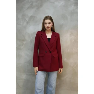 Kadın Tek Düğmeli Blazer Ceket