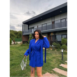 Tasarım Bağlamalı Oversize Blazer Ceket