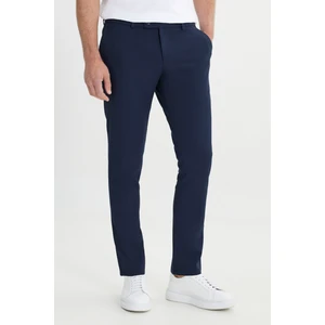 Altınyıldız Classics Erkek Lacivert Slim Fit İtalyan Kesim Yan Cepli Esnek Casual Pantolon
