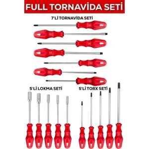 17 Parça Tornavida Seti (Torx&lokma&tornavida)