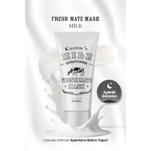 Süt Proteini İçerikli Aydınlatıcı Uyku Maskesi 50ml A'PIEU Fresh Mate Milk Mask (Brightening)