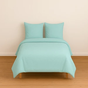 Stella Flavo Çift Kişilik Düz Renk Mint Nevresim +  2 Adet Kapaklı Yastık Kılıfı