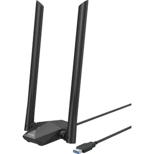 U18A Wifi 6 1201 Mbps 2-5dBi Antenli USB Adaptör
