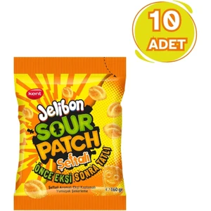 Sour Patch Şeftali Aromalı Yumuşak Şekerleme 160 gr - 10 Adet