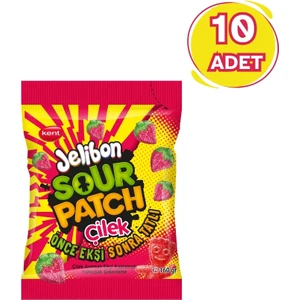 Sour Patch Çilek Aromalı Yumuşak Şekerleme 160 gr - 10 Adet
