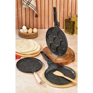 Granit Krep + Pankek + Gözleme Tavası Set