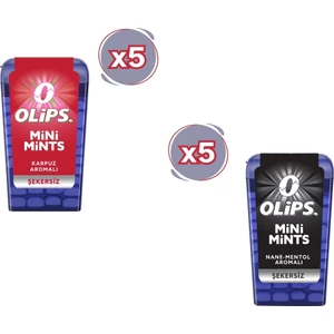 Mini Mints Karpuz - Nane&Mentol Aromalı Şeker Paketi - 10 Adet