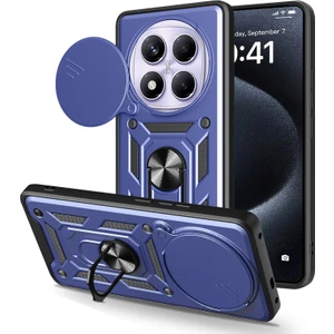 Techno Guru Redmi Note 14 Pro 4g Kılıf Kamera Sürgülü ve Tam Koruma Sağlayan Sert Puma Silikon Kılıf