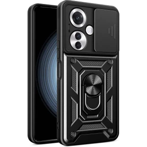 Techno Guru Oppo Reno 11F 5g Kılıf Kamera Sürgülü ve Tam Koruma Sağlayan Sert Puma Silikon Kılıf