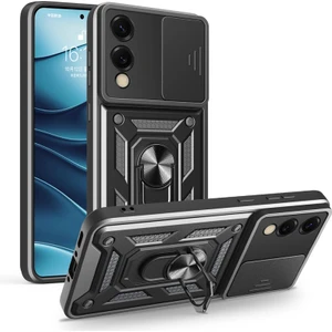 Royal Case Galaxy S25 Edge Kılıf Tam Koruma Sağlayan Çift Katmanlı Sert Tank Kapak Ryc/sürgülü