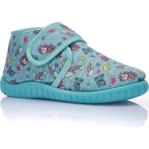 Günlük Kız Erkek Çocuk Panduf Ev Ayakkabısı Esnek Kaymaz Taban Cırtlı Kreş Anaokulu Ayakkabı 263