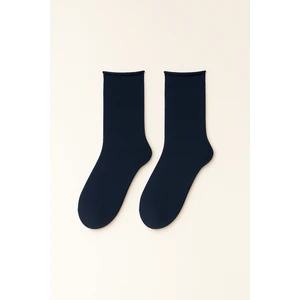 Kadın Harold Bambu Lastiksiz Soket Çorap Lacivert