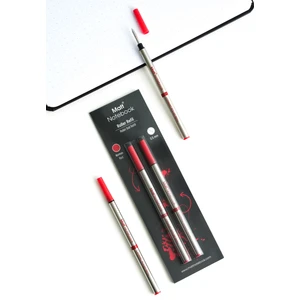 Matt Notebook 2'li Roller Kalem Refil Yedeği 0.5 mm Kırmızı R05