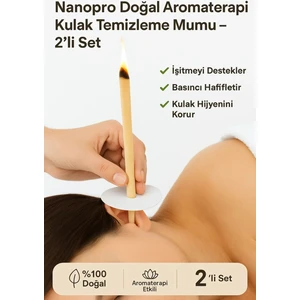 10 Çift - Nanopro Doğal Aromaterapi Kulak Temizleme Mumu – 2’li Set Kulak Mumu