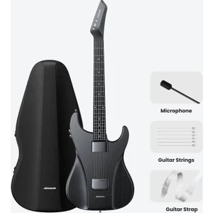 Aeroband Dijital Gitar Full Set Siyah