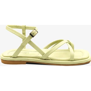 Kadın Neon Yeşili Hakiki Deri Sandalet 4Y2CS59032