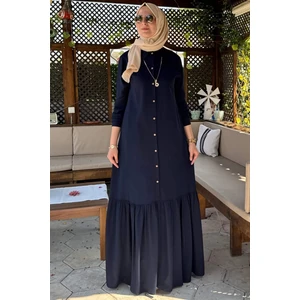 Süreyya Gömlek Elbise  Lacivert