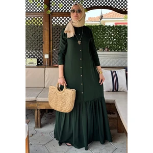 Süreyya Gömlek Elbise Zümrüt