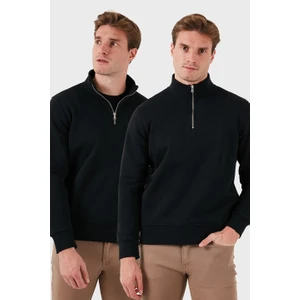 Pamuklu Regular Fit Dik Yaka 2'li Paket Sweat Erkek SWEAT 59052592S2