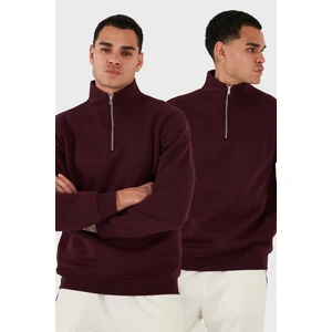 Pamuklu Regular Fit Dik Yaka 2'li Paket Sweat Erkek SWEAT 59052592S2