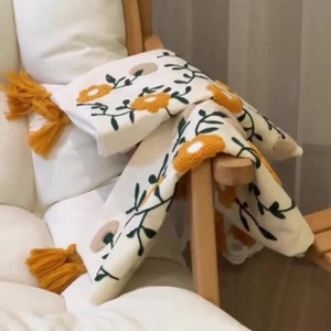 Comfort Punch Desenli Kırlent Kılıfı Kare Dekoratif Bohem Nakışlı Koltuk Yastık Kılıfı Panç