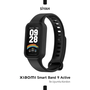Xiaomi Smart Band 9 Active Kasalı Silikon Kordon Mi 9 Active Yüksek Kalite Silikon Kordon