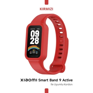 Xiaomi Smart Band 9 Active Kasalı Silikon Kordon Mi 9 Active Yüksek Kalite Silikon Kordon