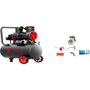 Catpower 1162 - 2 Hp 50 Lt Sessiz Yağsız Kompresör+Proter Hava Kompresör Seti 5 Parça