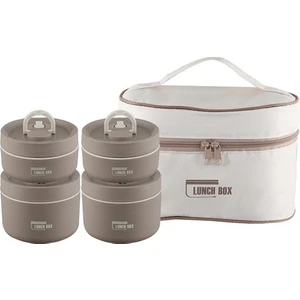 4 Yalıı Öğle Ği Kutusu Bento Kutusu 420ML 620ML Şkin Çocuklar Için Taşınabilir (Yurt Dışından)
