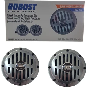 Hella Supertone Hella Korna 2li 12V Yüksek Ton 430Hz. / Düşük Ton 320 Hz.