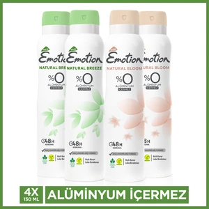 Natural Breeze & Natural Bloom Kadın Deodorant 4X150 ml
