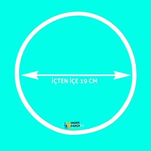 Taç Uyumlu Düdüklü Tencere Kapak Contası 19 cm Beyaz