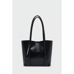 Pebbled Omuz Çantası Siyah