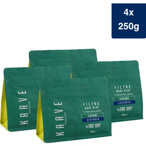 Kaave Roastery Filtre Mare Blue Çekirdek Kahve 250 gr x 4 Paket