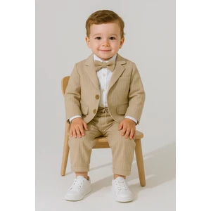 Erkek Bebek Exclusive Cut Luxury Zıbınlı Gömlek Ceketli Takım Elbise Özel Gün Düğün Party