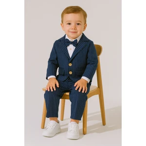 Erkek Bebek Exclusive Cut Luxury Zıbınlı Gömlek Ceketli Takım Elbise Özel Gün Düğün Party