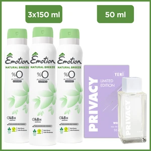 Women Limited Edition Edt 50 ml & Emotion Natural Breeze Deodorant 3X150ML