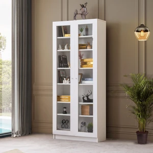 Vitrin, Lotus Kitaplık, 2 Kapaklı Cam Kapaklı Kitaplık