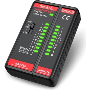 Habotest HT812A Ağ Kablo Test Cihazı, CAT5/CAT5E/CAT6/CAT6A Için Kablo Telefon Hattı Süreklilik Testi, Utp/stp Ağ Test Aracı (Yurt Dışından)