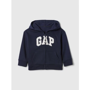 Erkek Bebek Lacivert Gap Logo Fermuarlı Sweatshirt