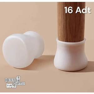 Masa Sandalye Ayak Koruyucu 16'lı Silikon Ev Eşyaları Koruma Aparatı Parke Seramik Çizmez Masa Ayağı