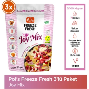 Pol's Freeze Fresh Dondurularak Kurutulmuş Joy Mix 20 gr x 3 Adet